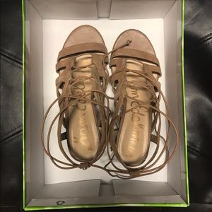 Sam Edelman lace-up sandals.
